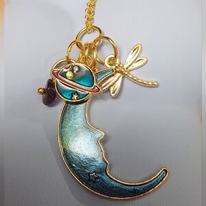 18 inch Gold Plated Charm Necklace